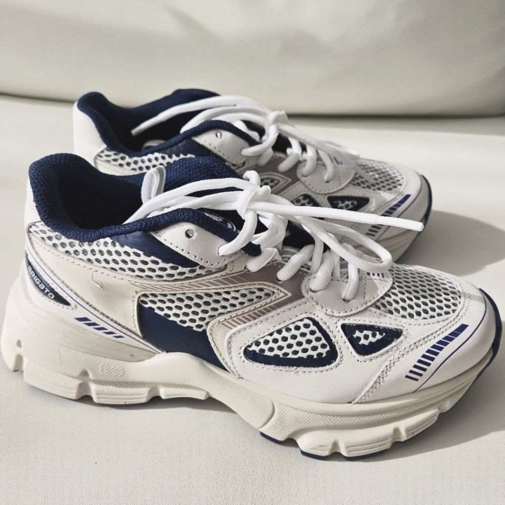 Axel Arigato Marathon Leather and Mesh Sneakers, Size 5/35